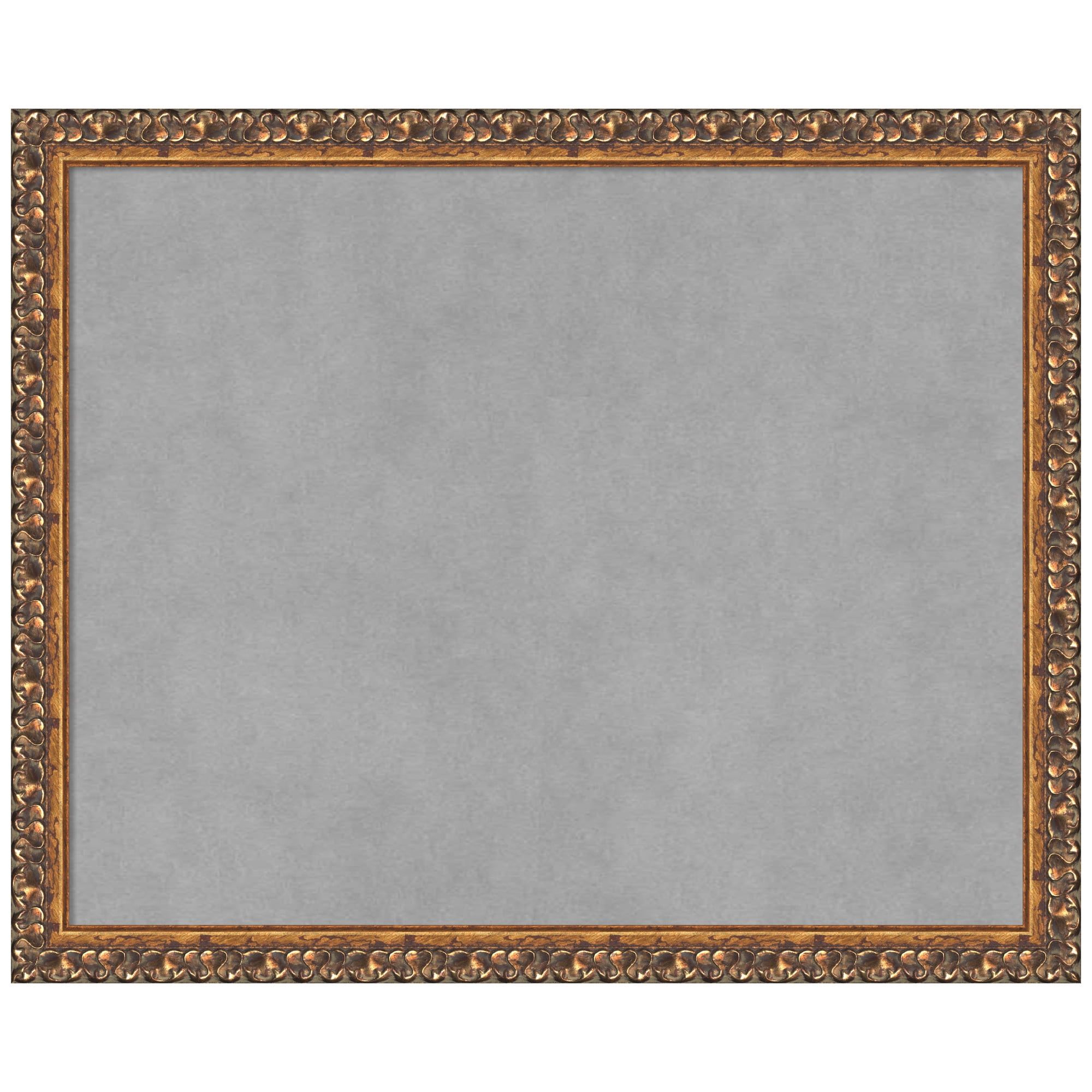 Antique Bronze Framed Grey Magnetic Memo Board 20x16