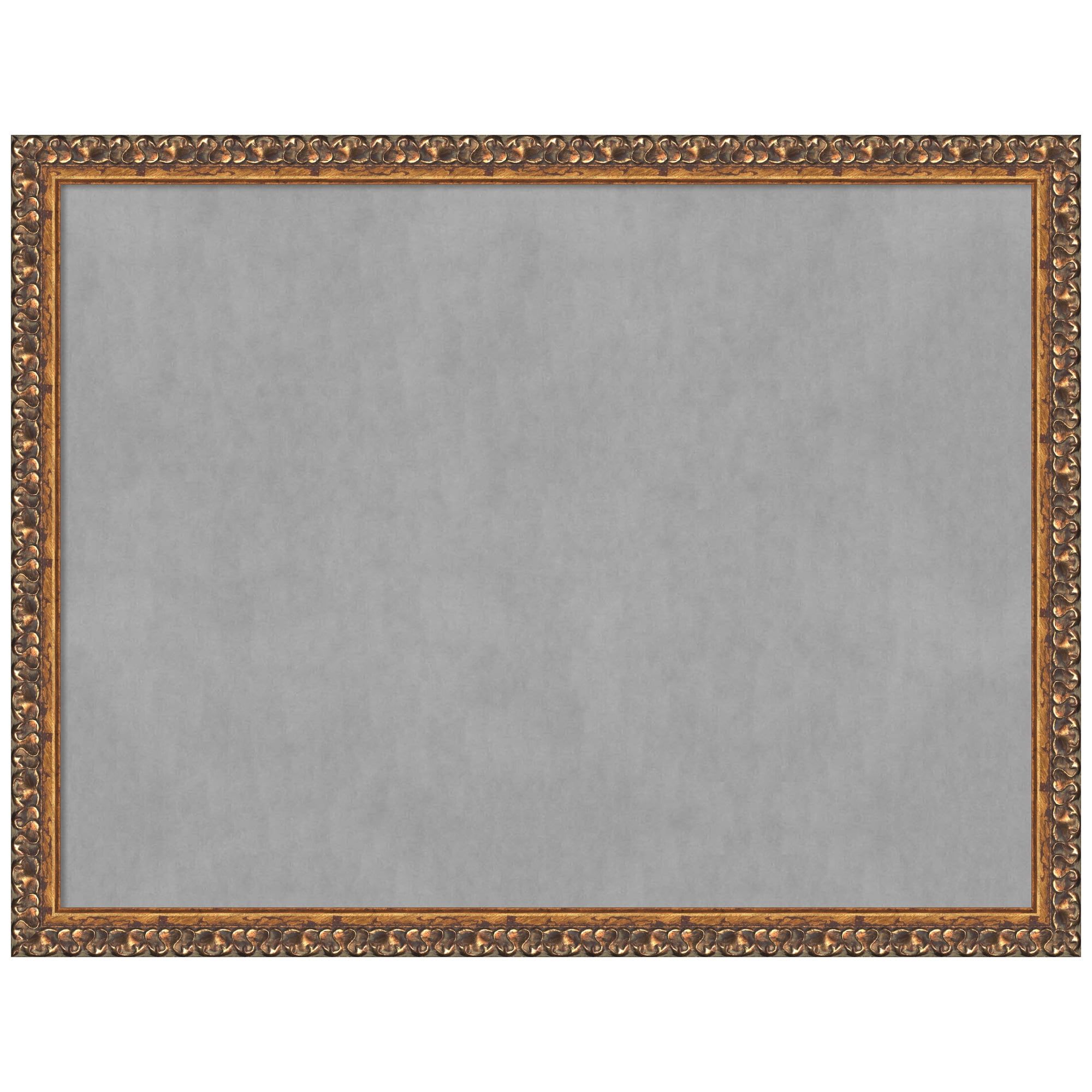 Antique Bronze Framed Grey Magnetic Memo Board 24x18