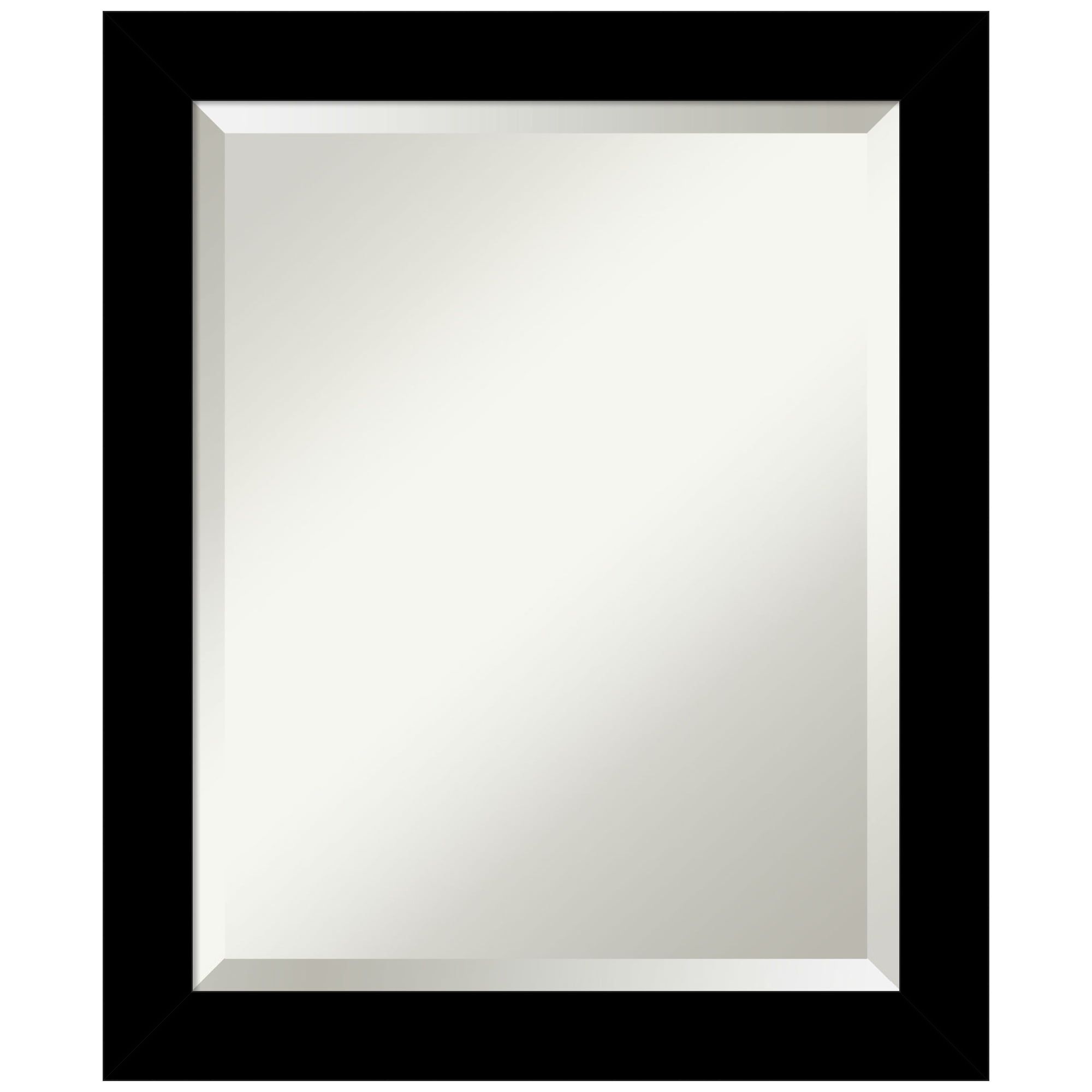 Basic Black Narrow Frame Rectangular Wall Mirror