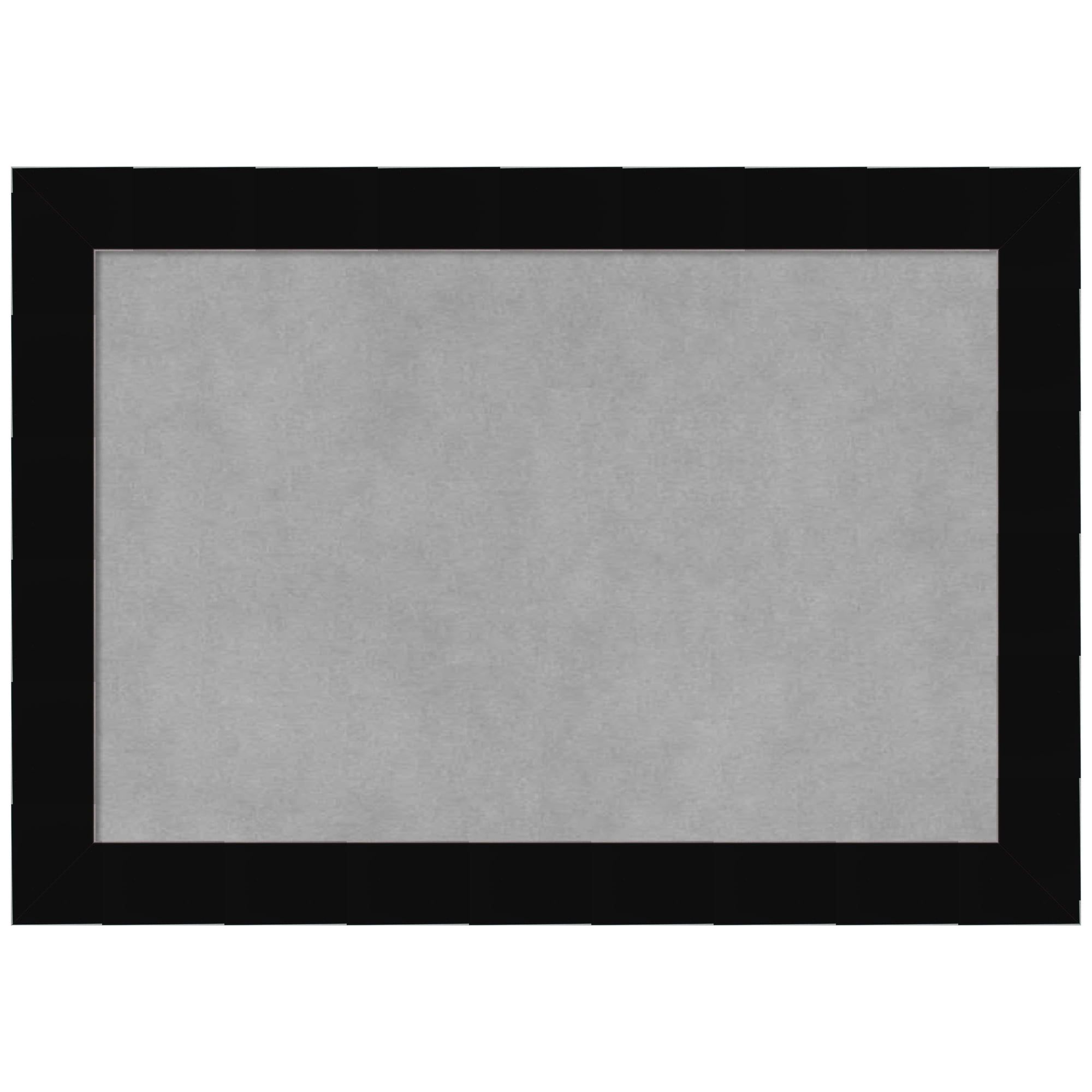 Black and Grey Wood Framed Magnetic Memo Board 18x12