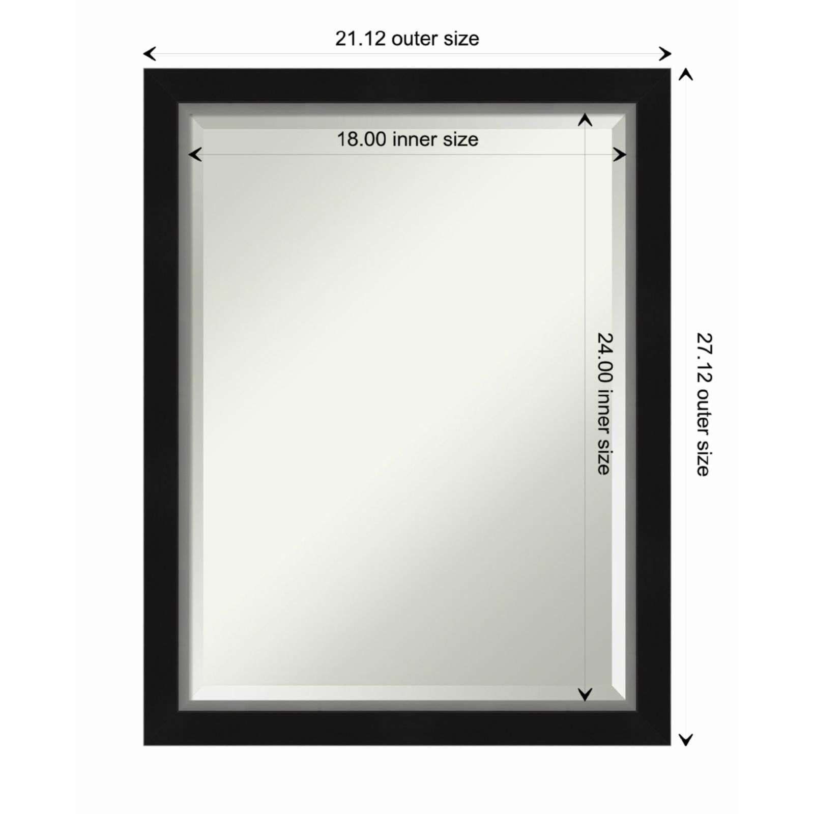 Eva Satin Silver Framed Rectangular Bathroom Vanity Mirror