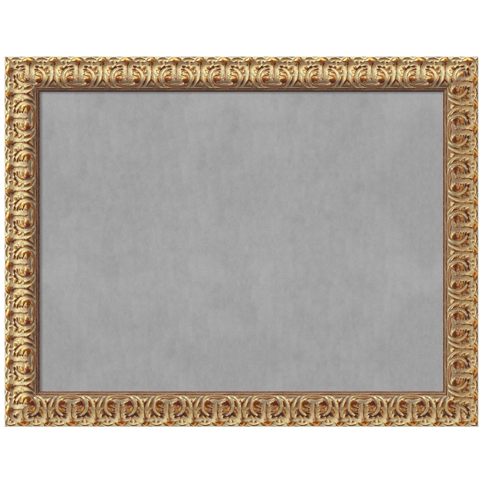 Florentine Gold Framed Grey Magnetic Memo Board 24x18