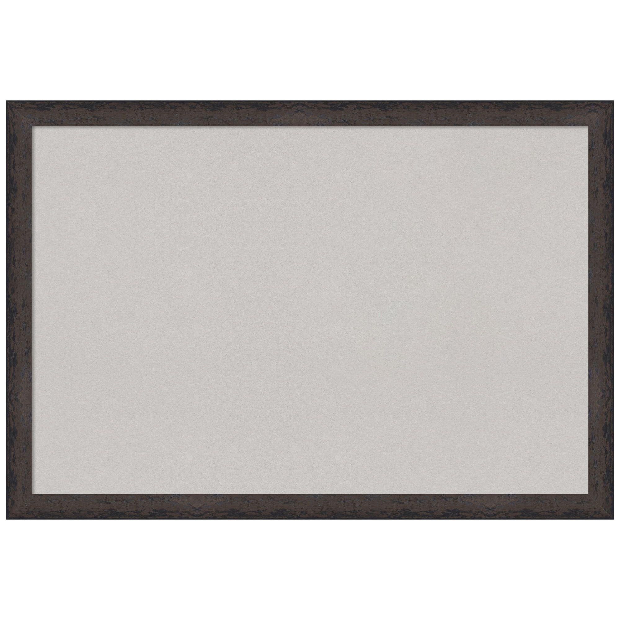 Grey Cork Bulletin Board with Wood Frame, 36x24