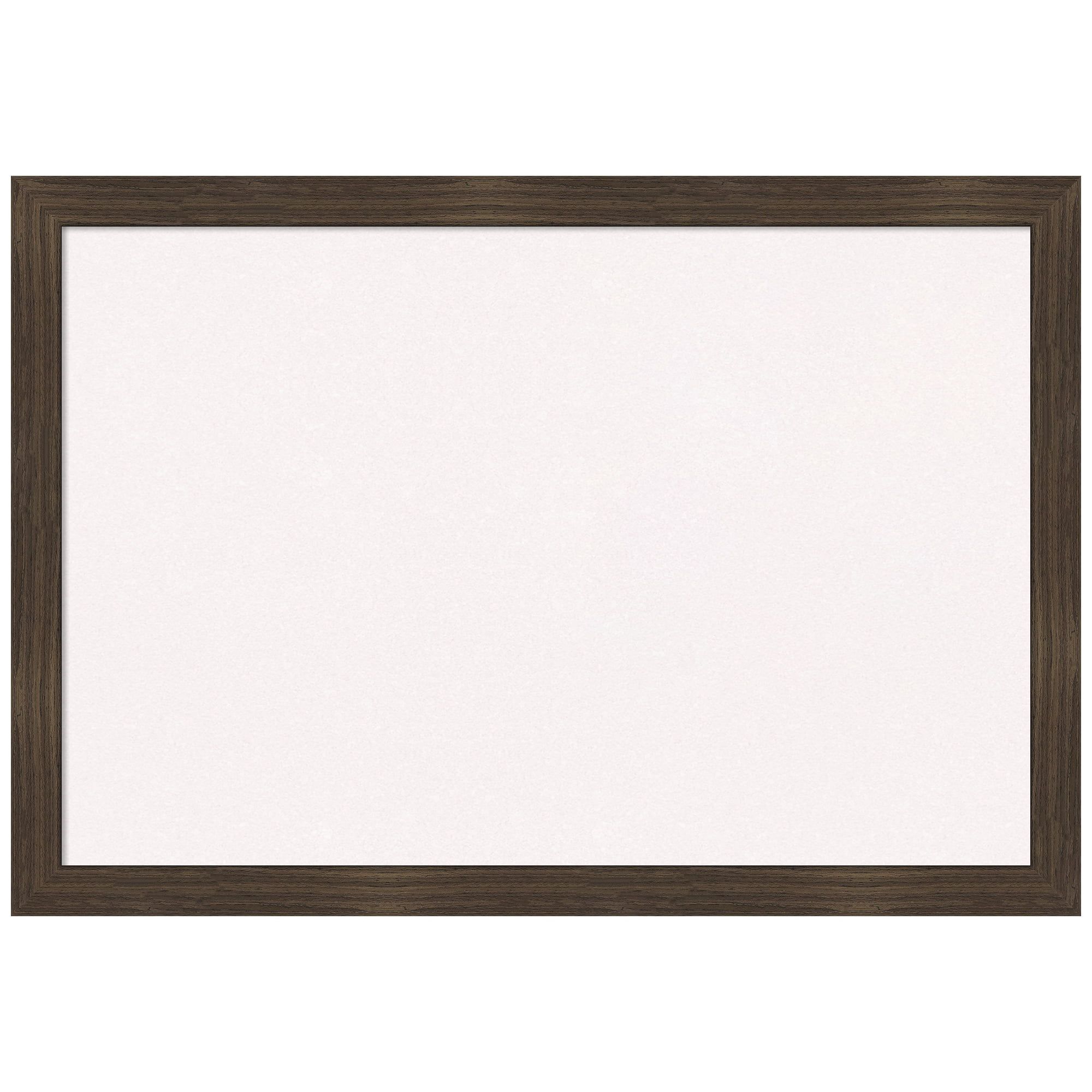 White Cork Bulletin Board with Woodgrain Chocolate Frame 26x18