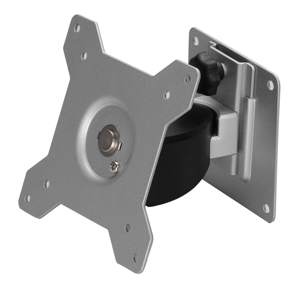 Silver Adjustable Wall-Mount Bracket for LCD Monitors