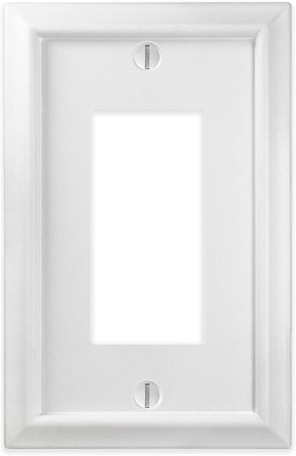 White Single Rocker Decorative Wall Plate