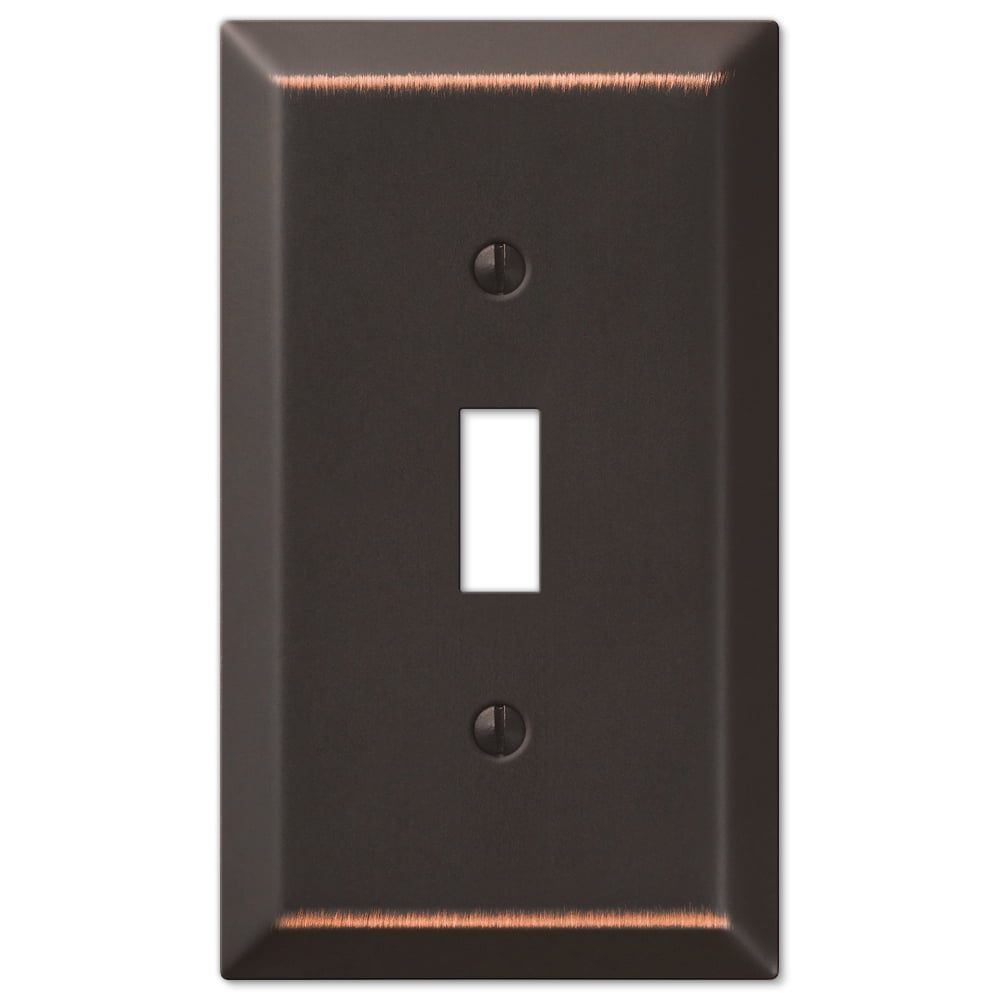 Aged Bronze 1-Gang Toggle Switch Wall Plate