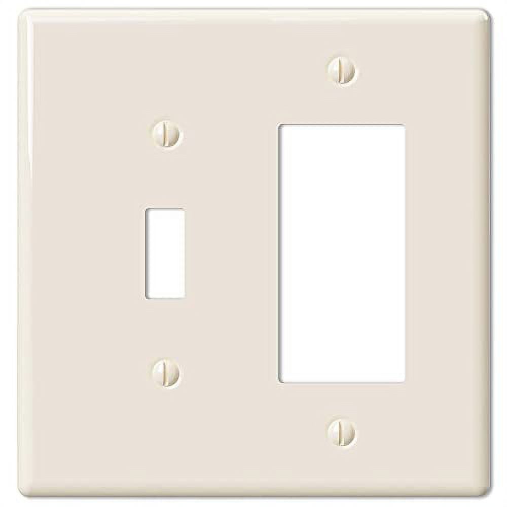 Biscuit Ceramic Single Toggle and Rocker Wallplate