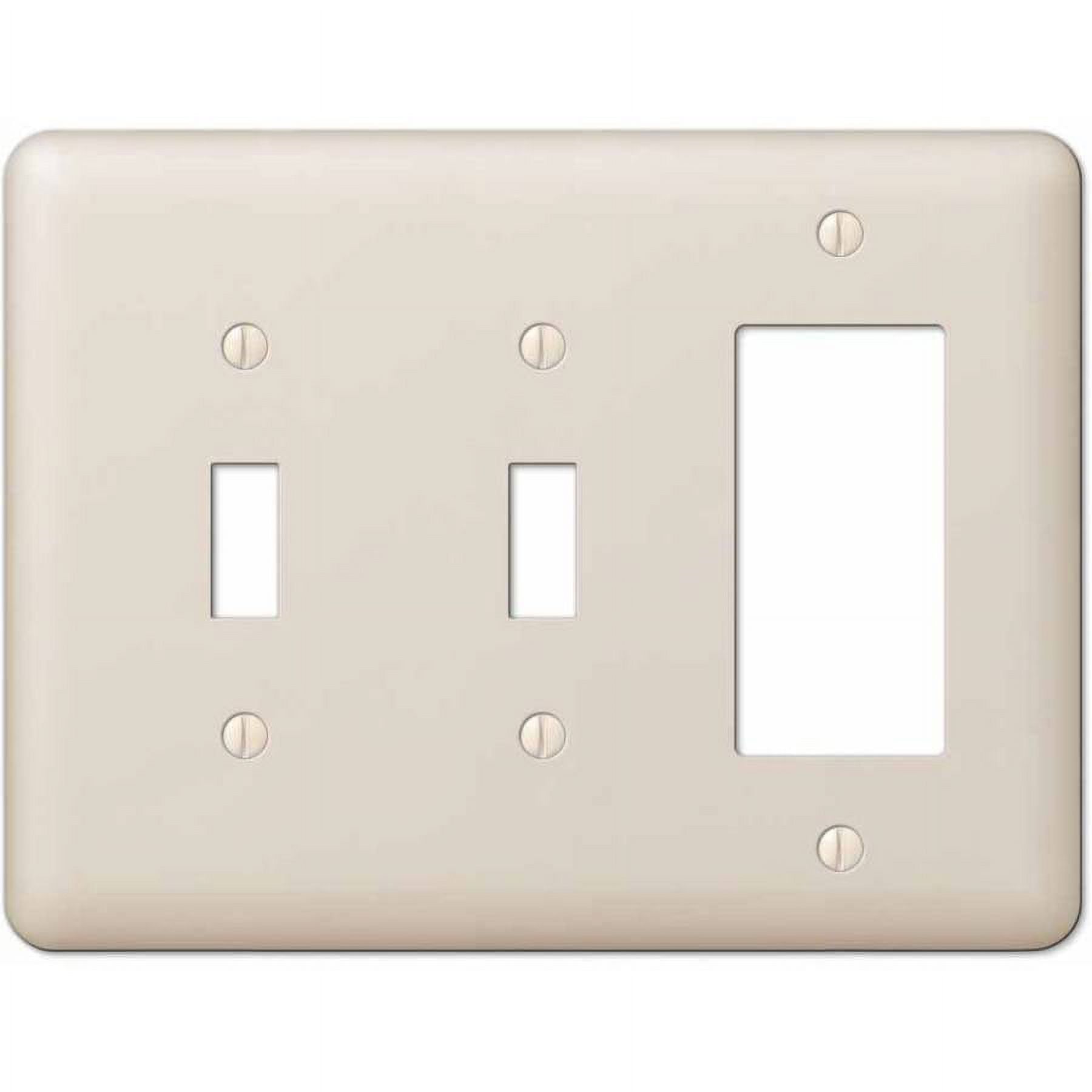 Devon Light Almond Metal 3-Gang Wall Plate