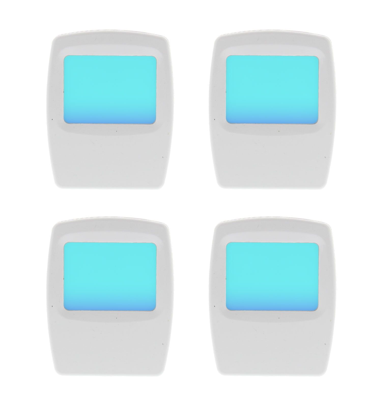 Cool Blue LED Night Light 4-Pack for Nursery