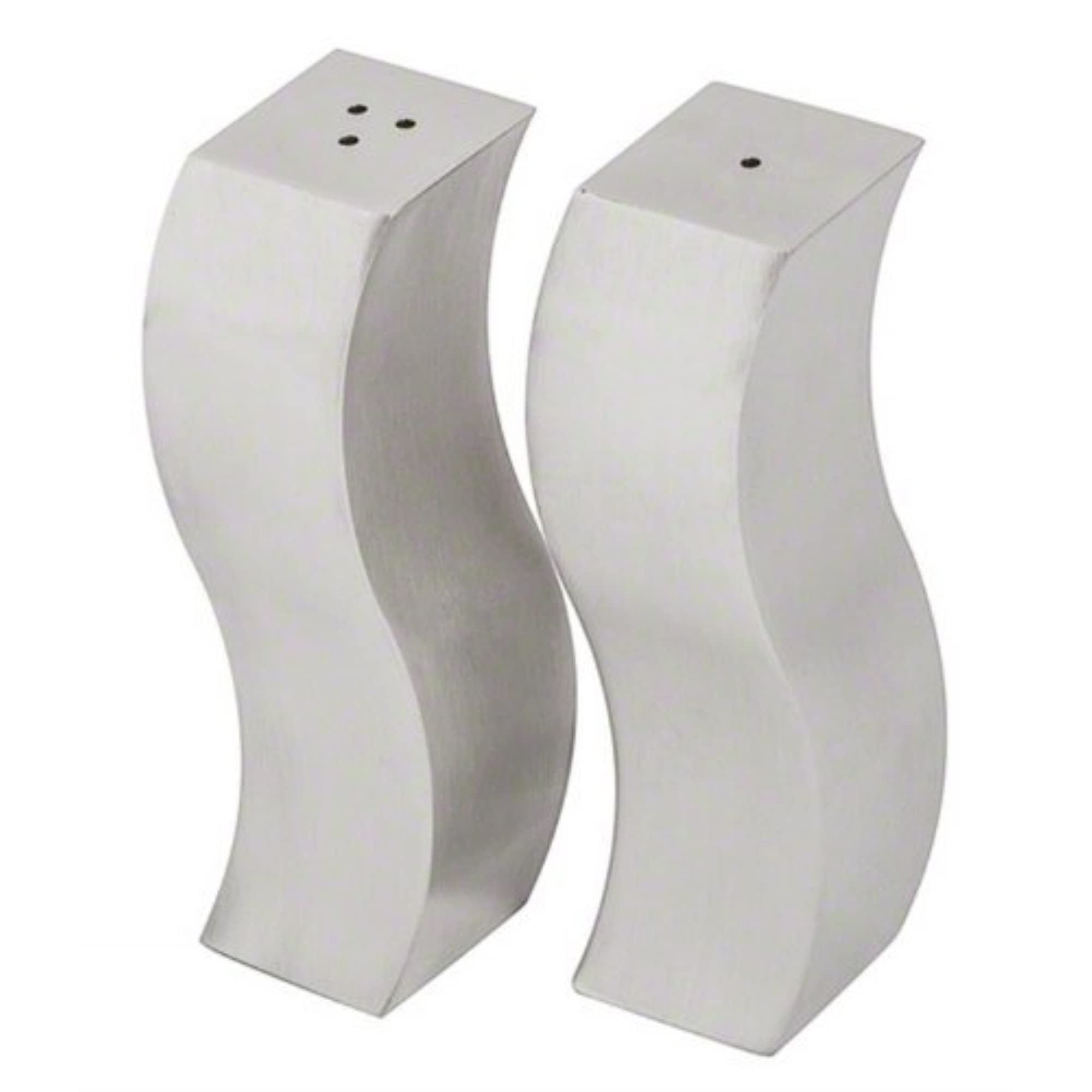 Wavy Stainless Steel Salt and Pepper Shaker Set