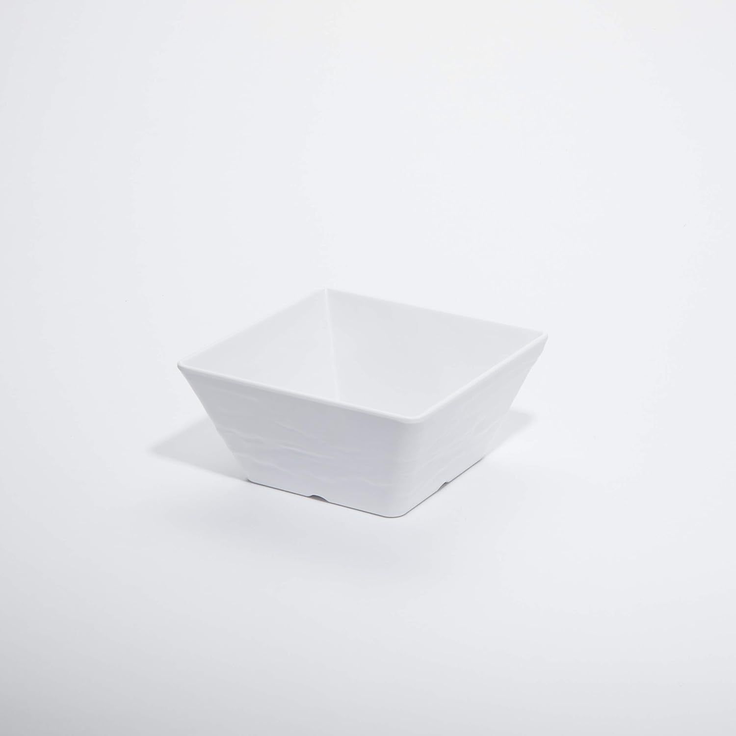 White Square Melamine Salad Serving Bowl, 1-2 Quart