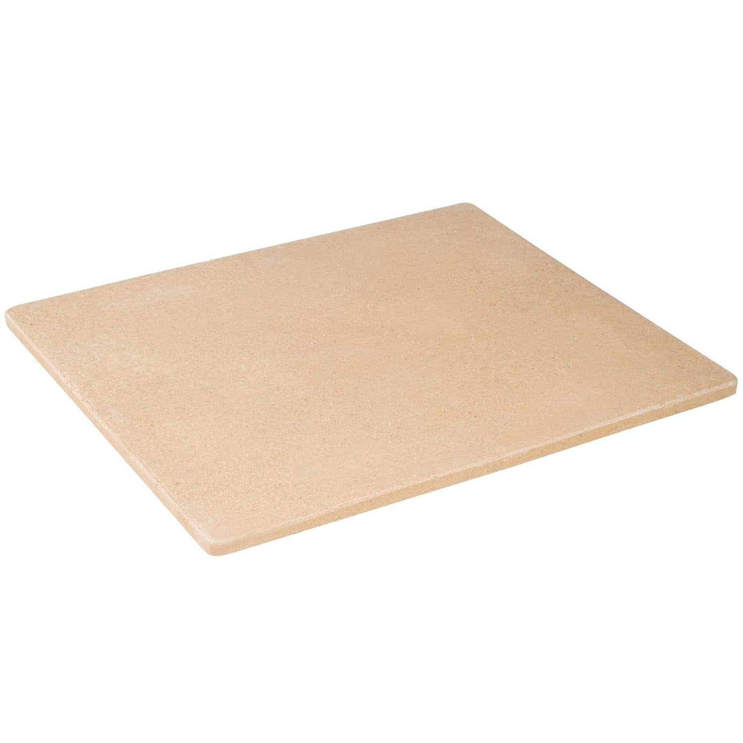 Cordierite Rectangular Beige Pizza Stone, 16-Inch