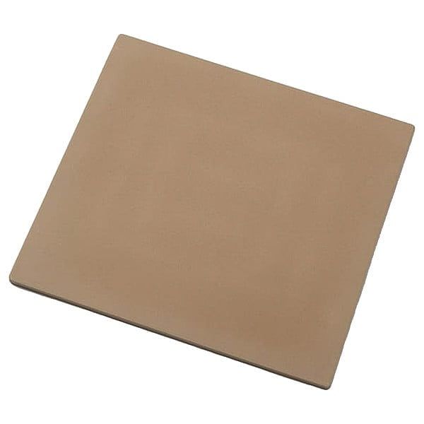 15" Beige Ceramic Square Pizza Stone