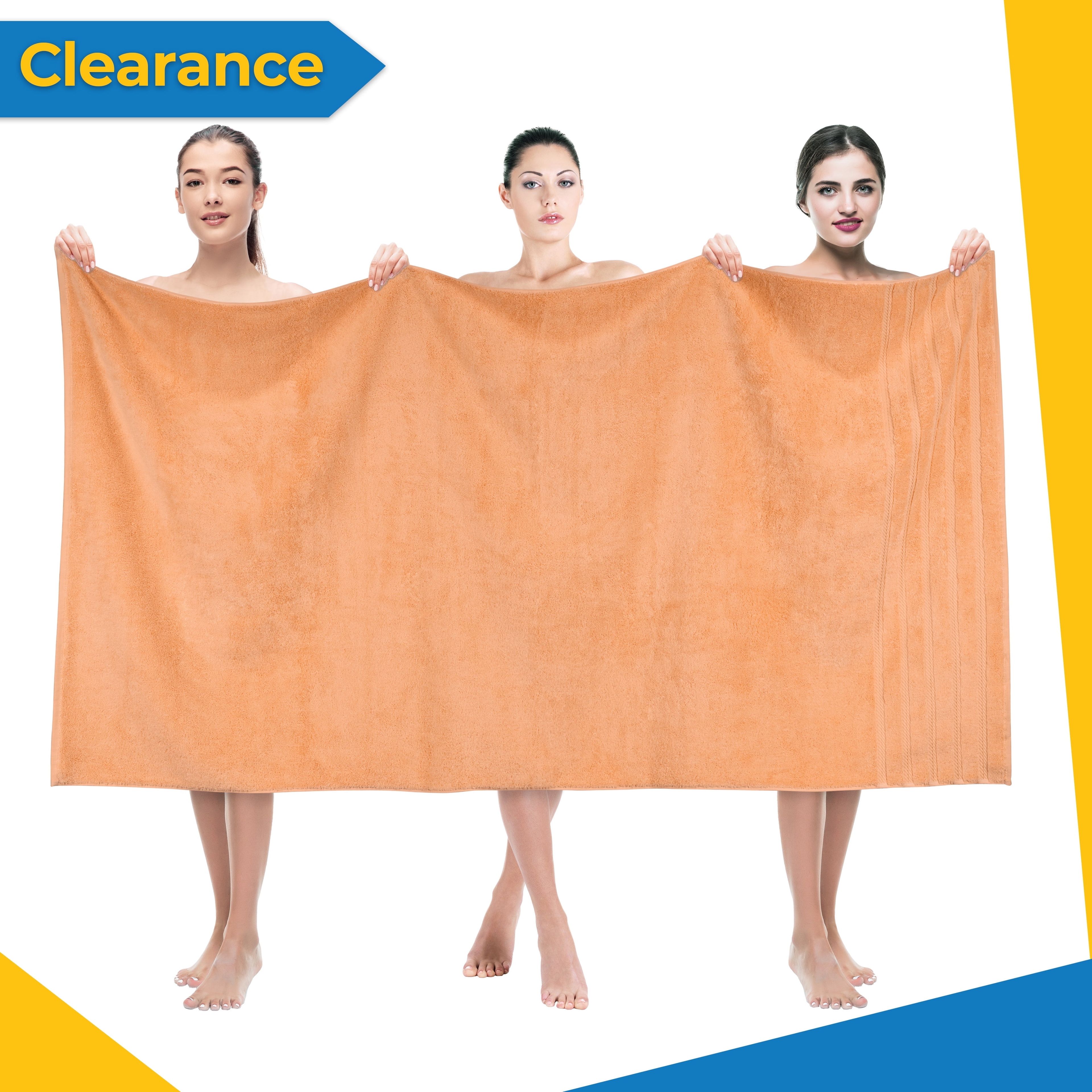 Oversized Malibu Peach Turkish Cotton Jumbo Bath Sheet