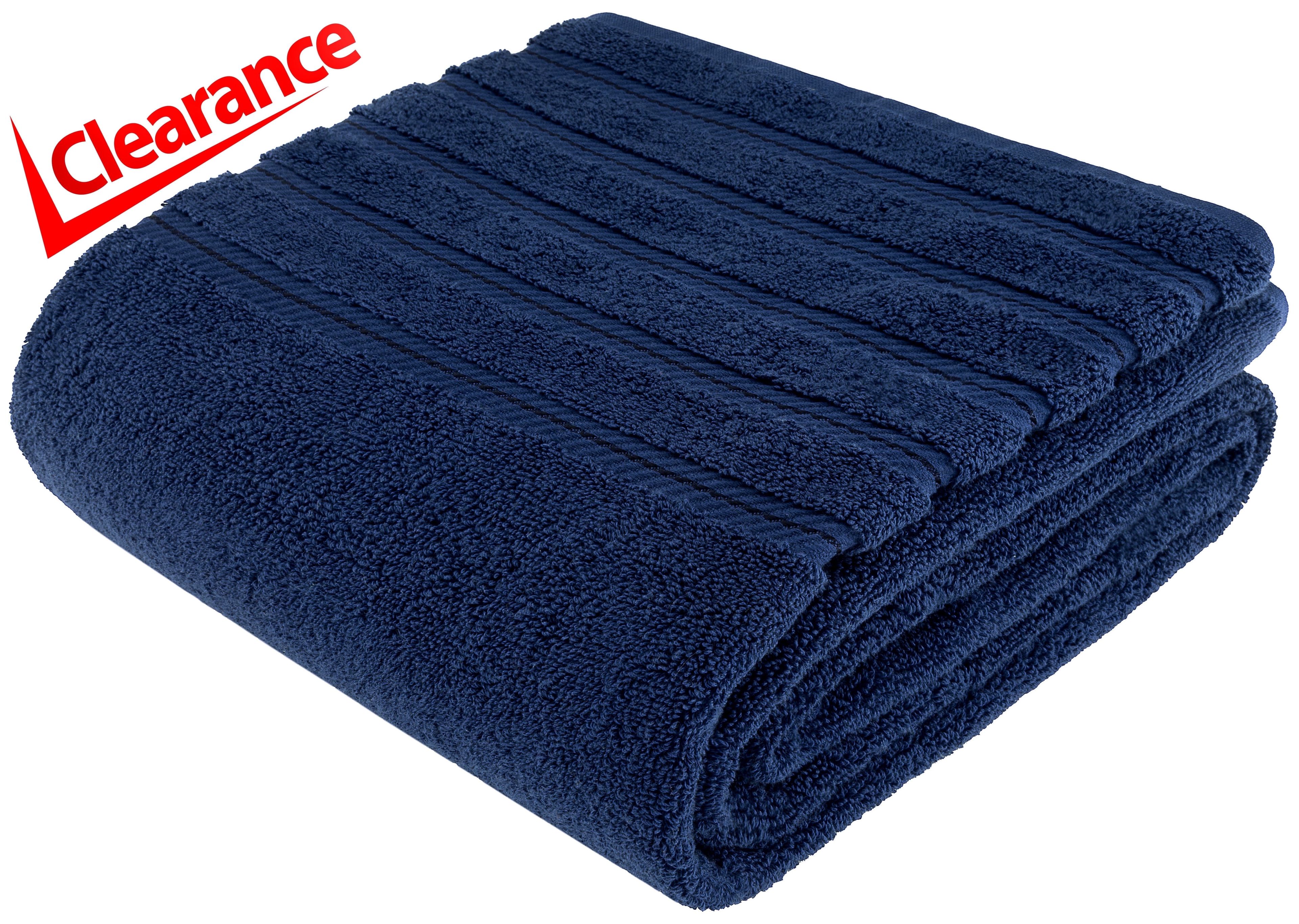 Navy Blue Oversized Turkish Cotton Jumbo Bath Sheet