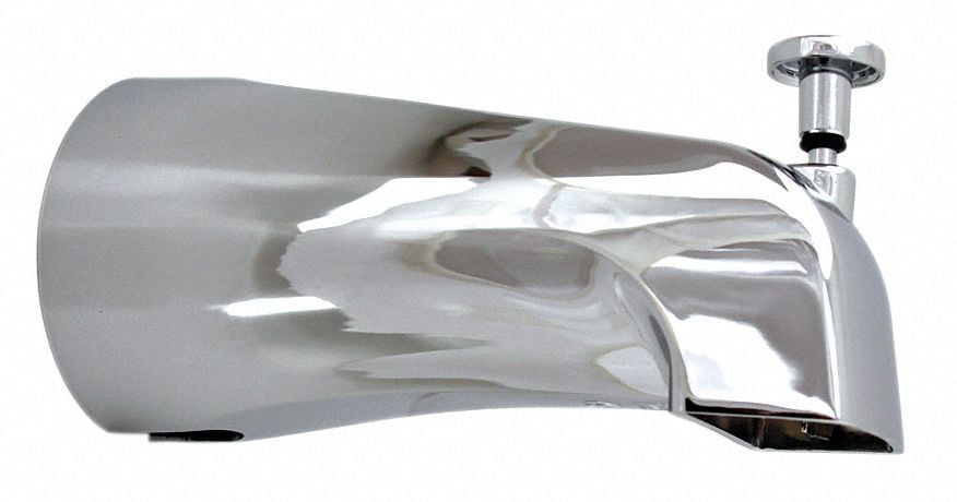 Elegant Polished Chrome Steel Diverter Tub Spout