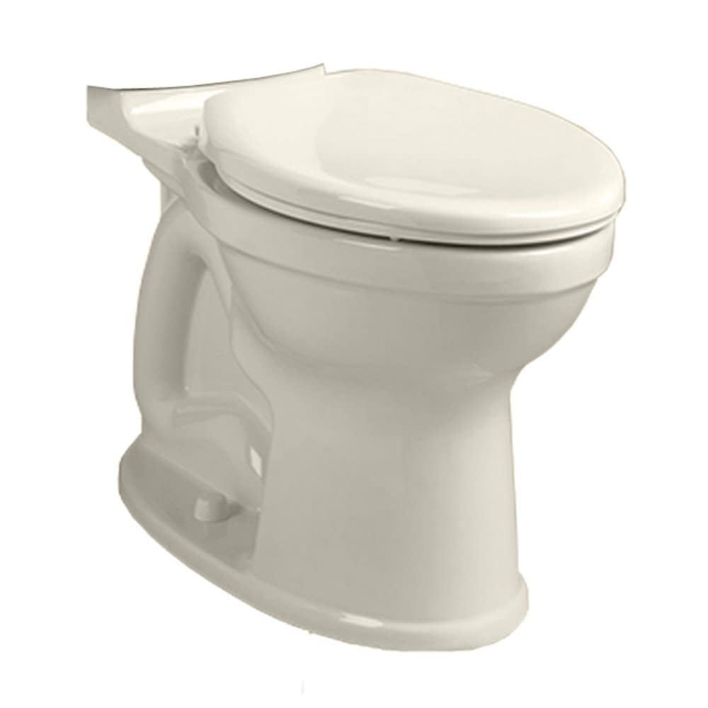 Off-White Porcelain Elongated-Front Toilet Bowl