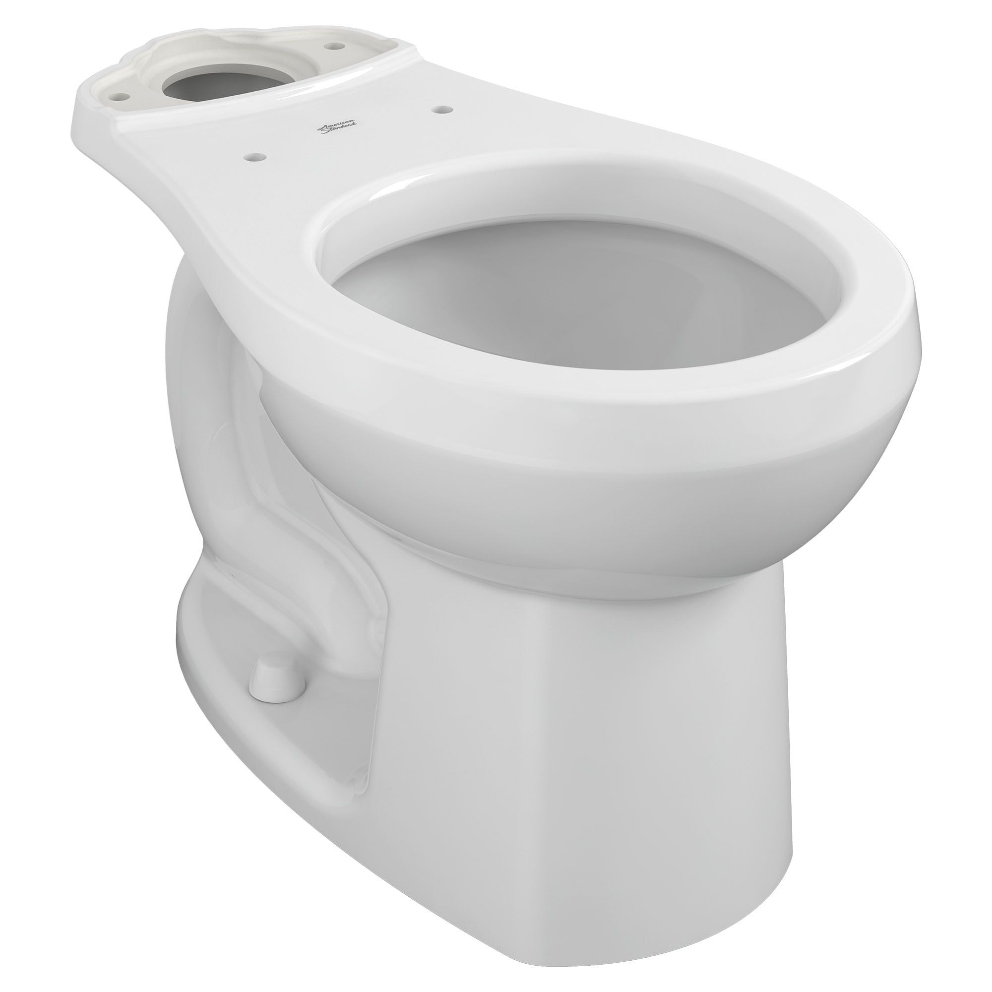 White Vitreous China Round Front Toilet Bowl