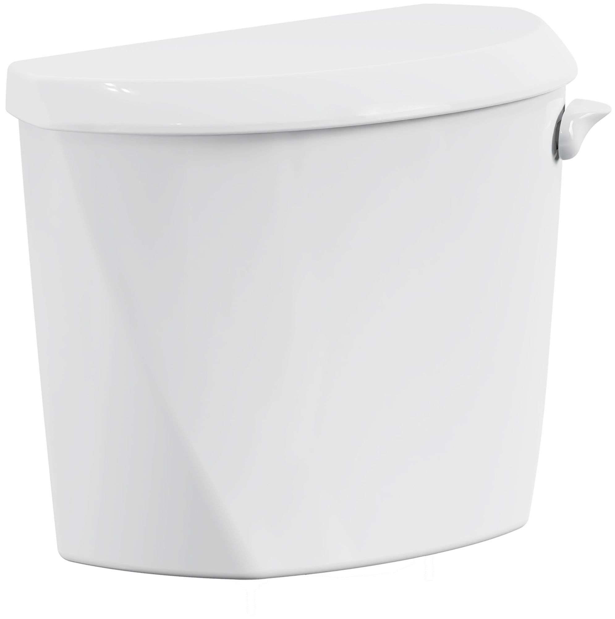 White Vitreous China Water-Saving Toilet Tank