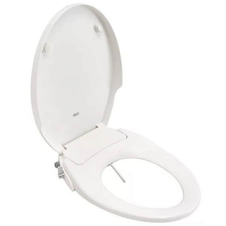 White Polypropylene Manual Bidet Seat with Dual Nozzles