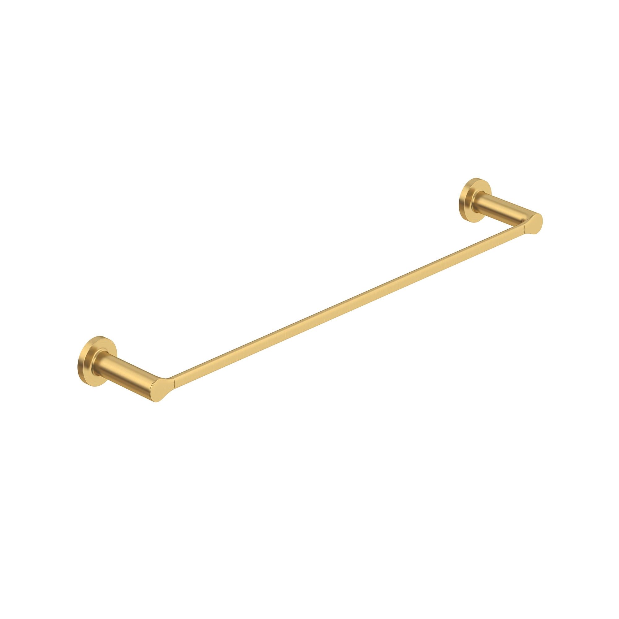 24" Brushed Cool Sunrise Brass Wall Mounted Towel Bar