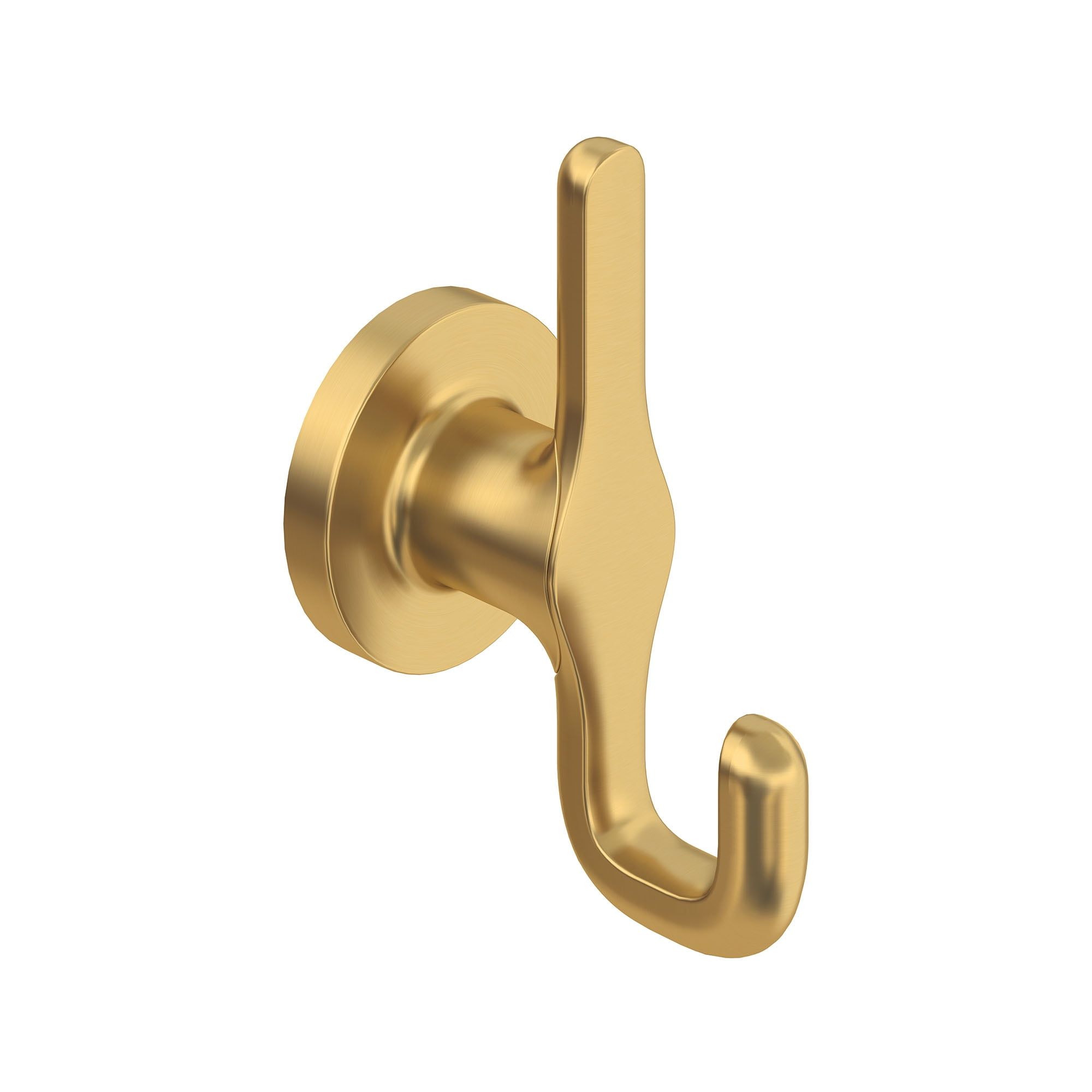 Brushed Gold Brass Double Robe Hook