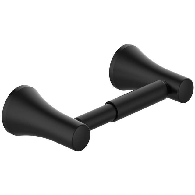 Matte Black Wall Mounted Metal Toilet Paper Holder