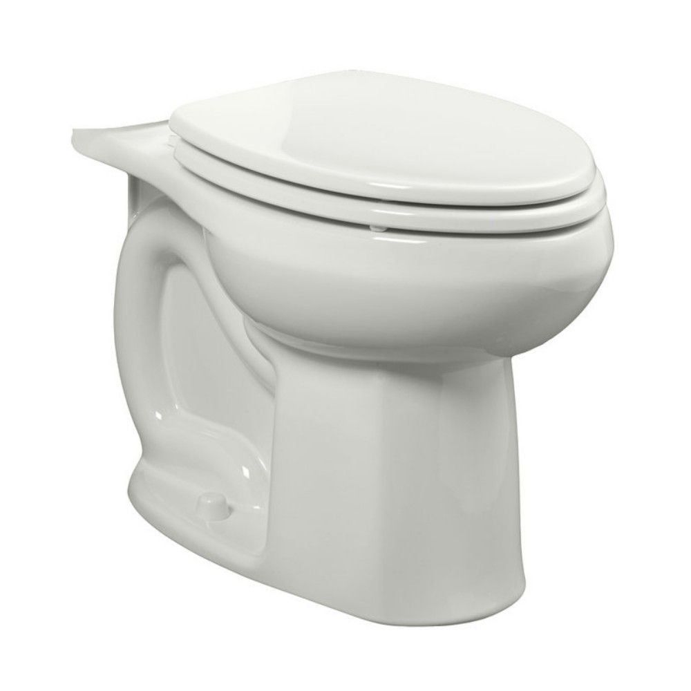 White Elongated Two-Piece High Efficiency Toilet Bowl