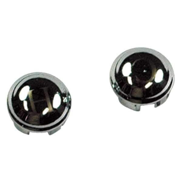 Chrome Hot and Cold Faucet Index Buttons