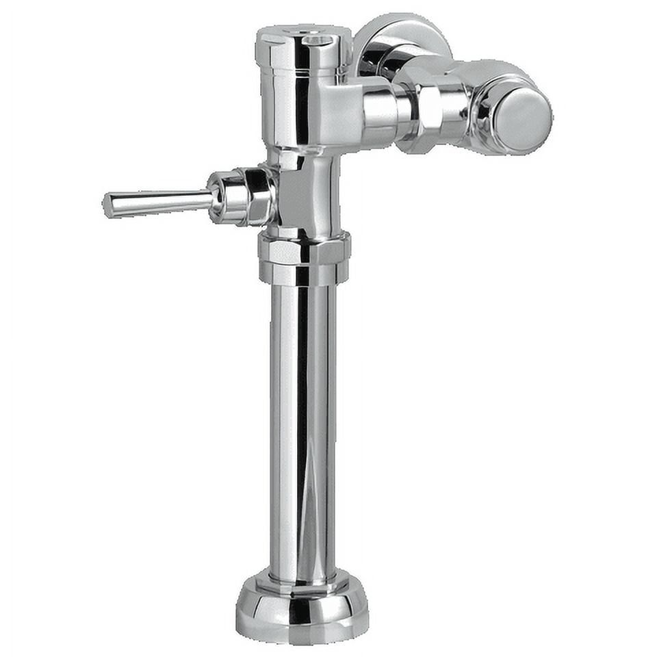 Polished Chrome Manual Toilet Flush Valve 1.6 GPF