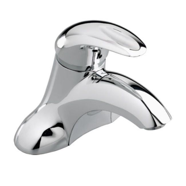 Elegant Polished Chrome Centerset Bathroom Faucet with Safety Stop