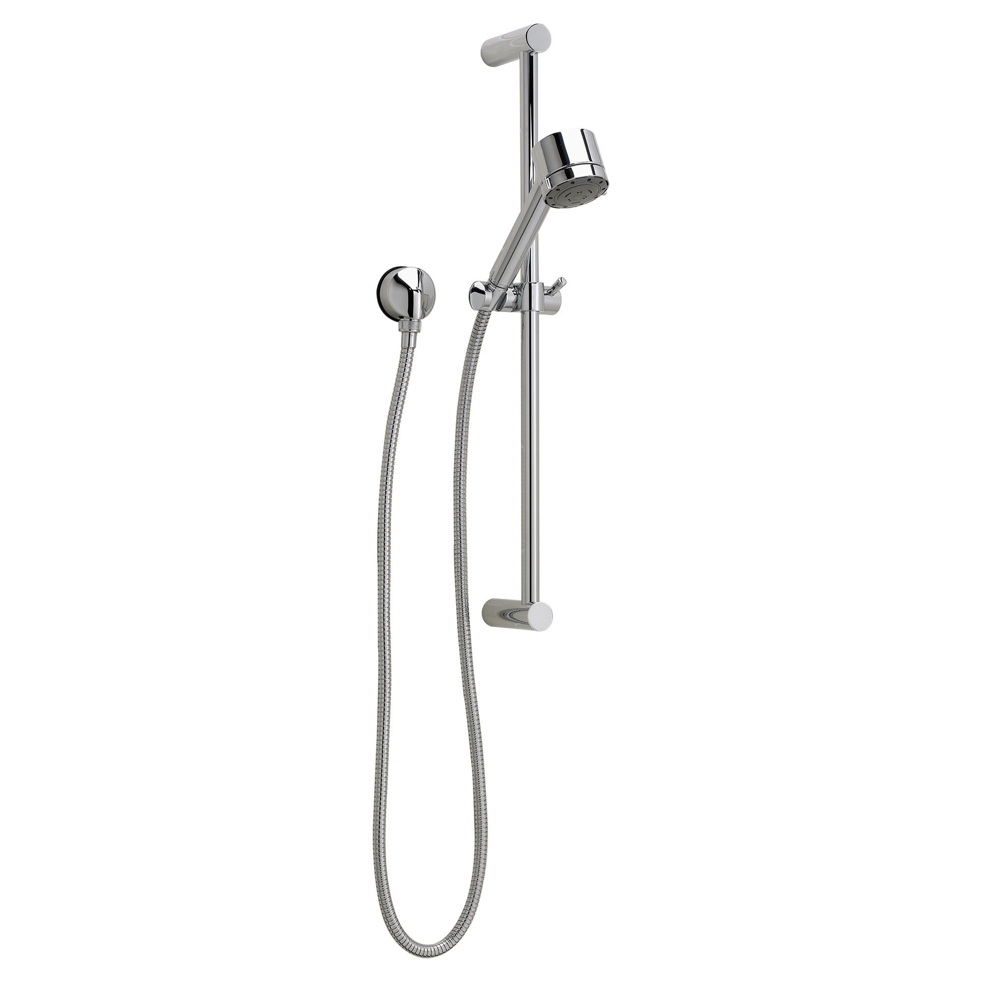 Polished Chrome Adjustable Multi-head Handheld Shower Kit