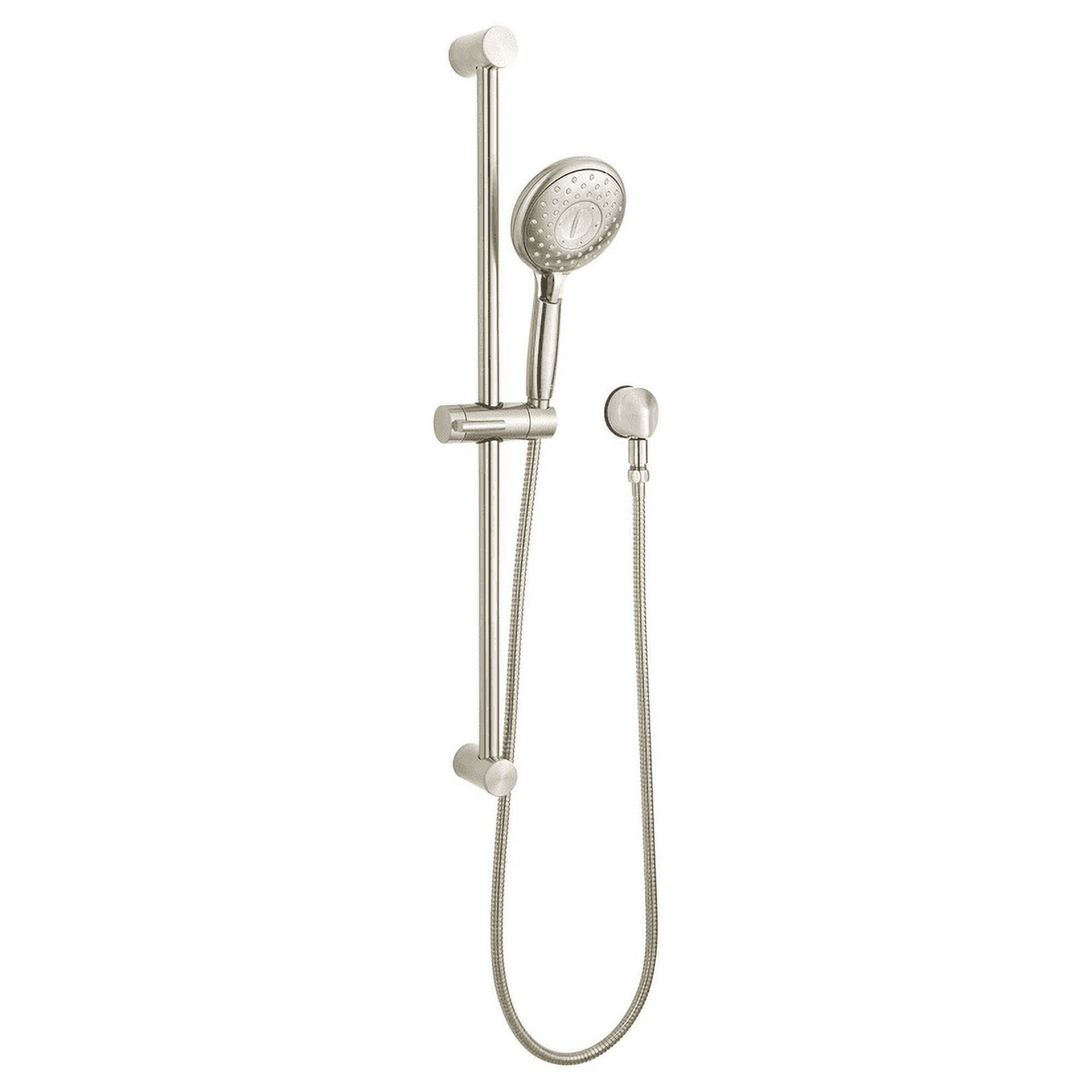 Spectra Plus Brushed Nickel Handheld Shower Slide Bar Kit