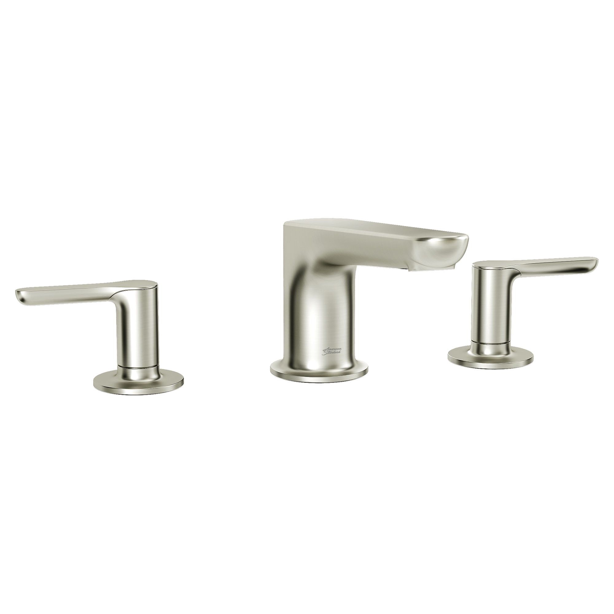 Brushed Nickel Modern Deck-Mount Roman Tub Faucet