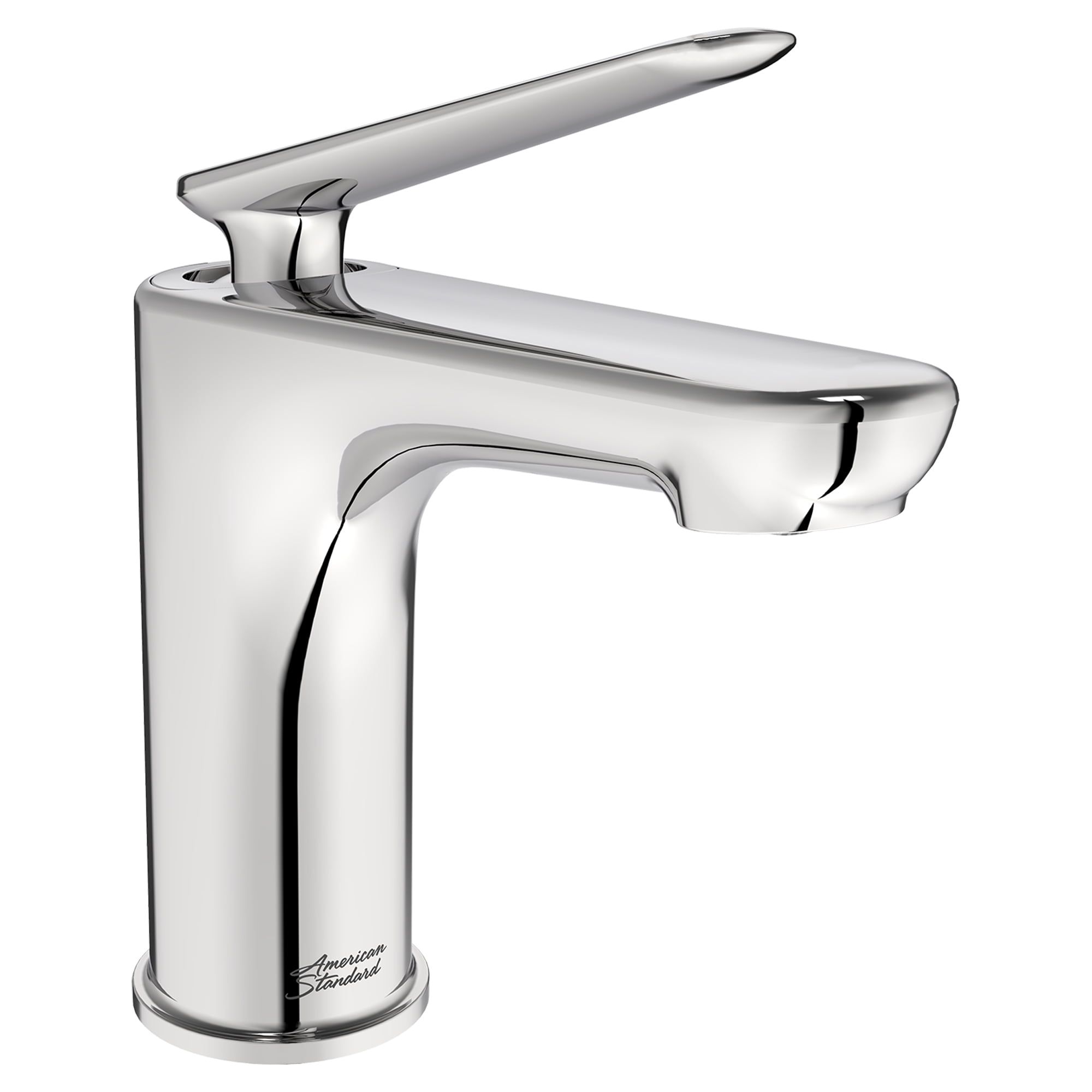 Polished Chrome Single Handle Bathroom Faucet with Lever