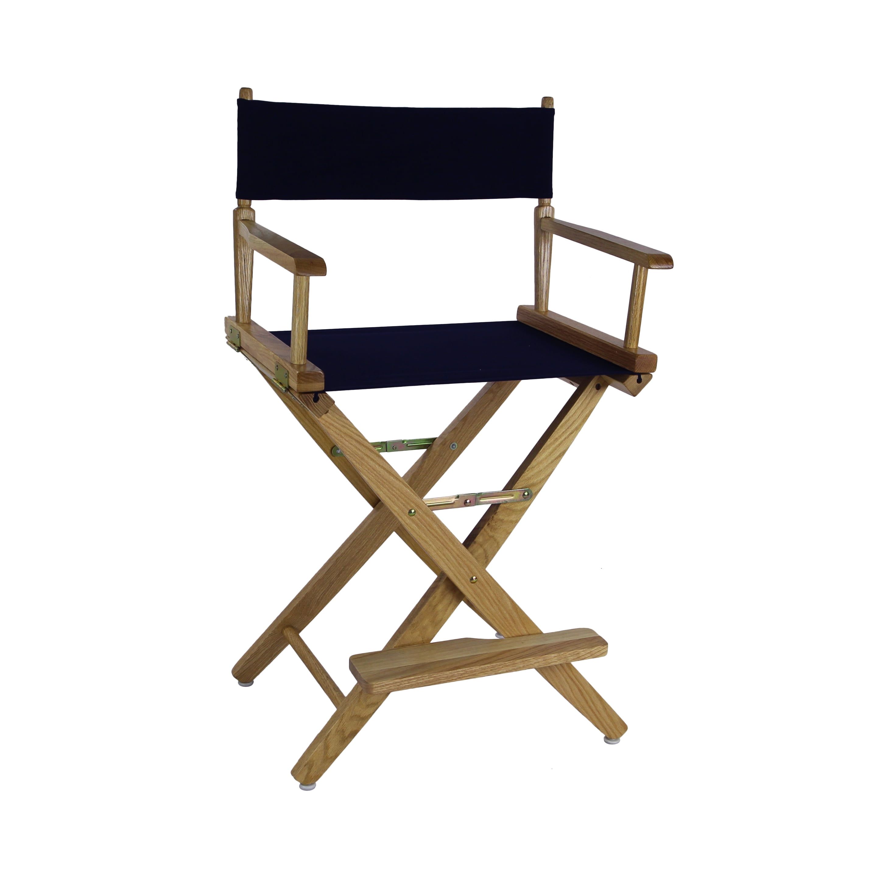 American Hardwood Navy Canvas Extra-Wide Director's Chair