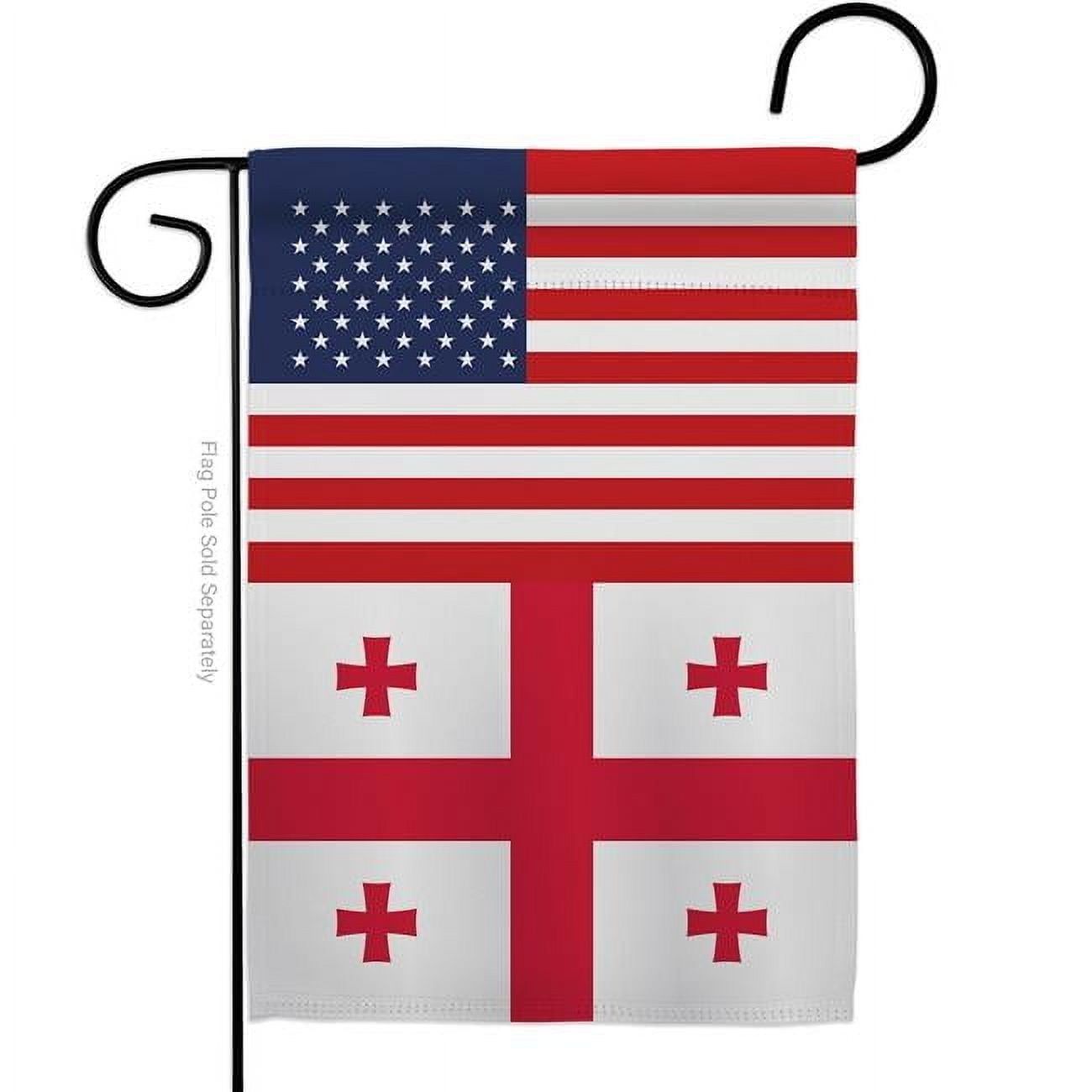 Patriotic USA Georgia State Double-Sided Vertical Garden Flag