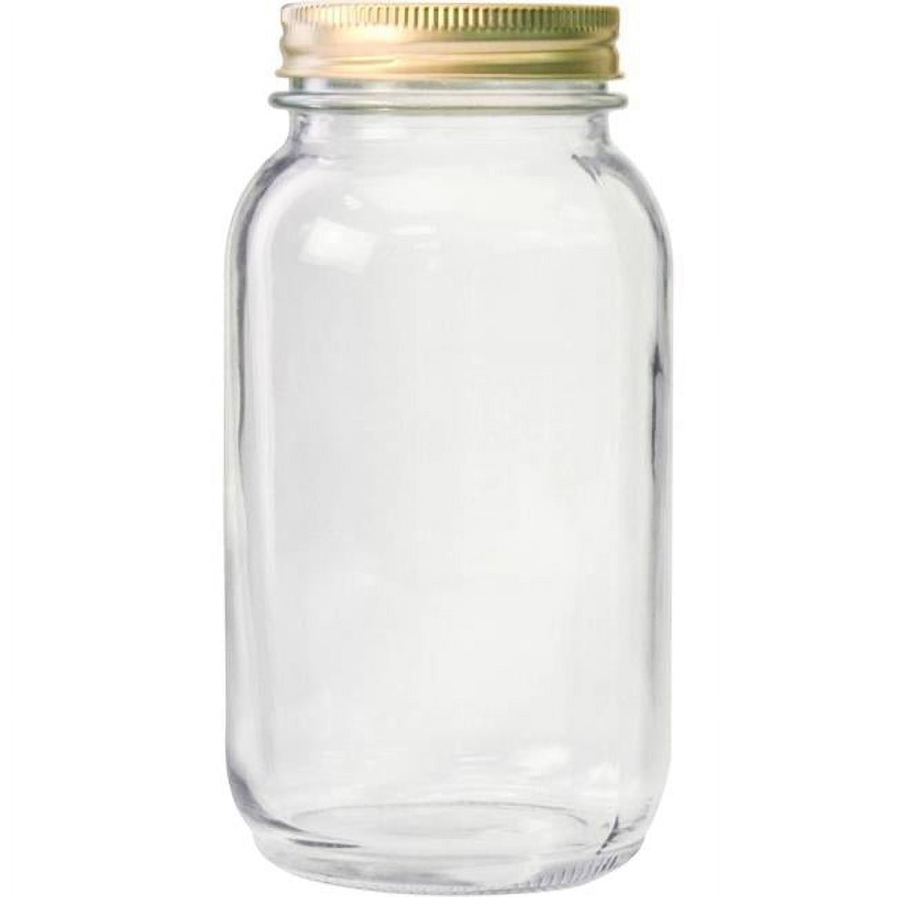 Clear Glass 32 oz Regular Mouth Canning Jars, Set of 12