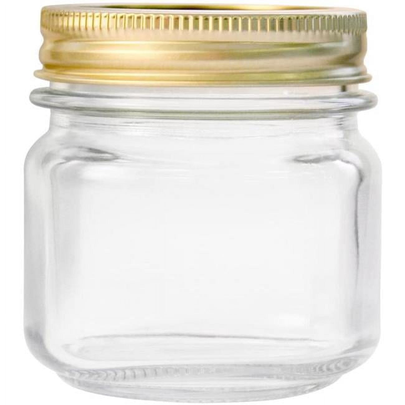 Anchor Hocking 8 oz Clear Glass Regular Mouth Canning Jar Set