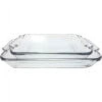 Anchor Hocking Clear Glass 2-Piece Baking Dish Set with Lids