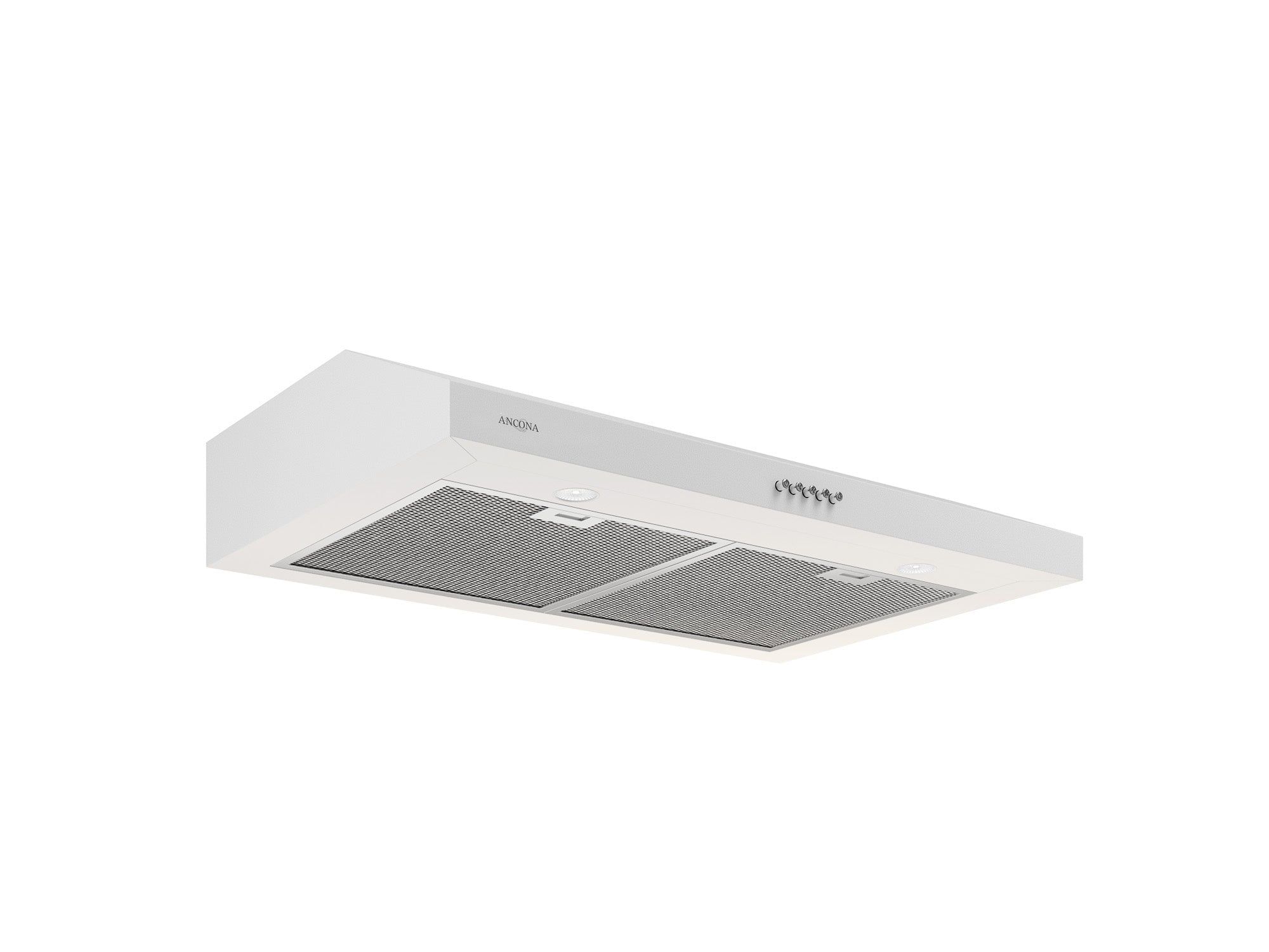 Slim 30'' White Stainless Steel Convertible Under Cabinet Range Hood