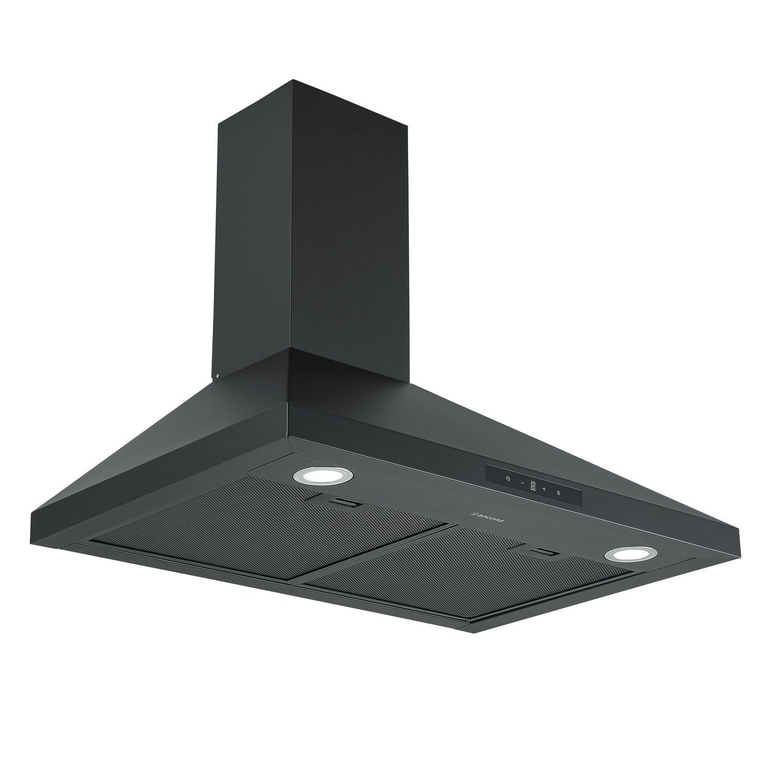 30-Inch Matte Black Stainless Steel Convertible Wall Mount Range Hood