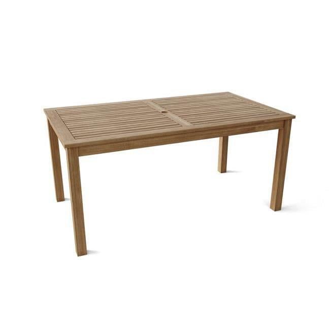 Anderson 65" Natural Teak Outdoor Dining Table