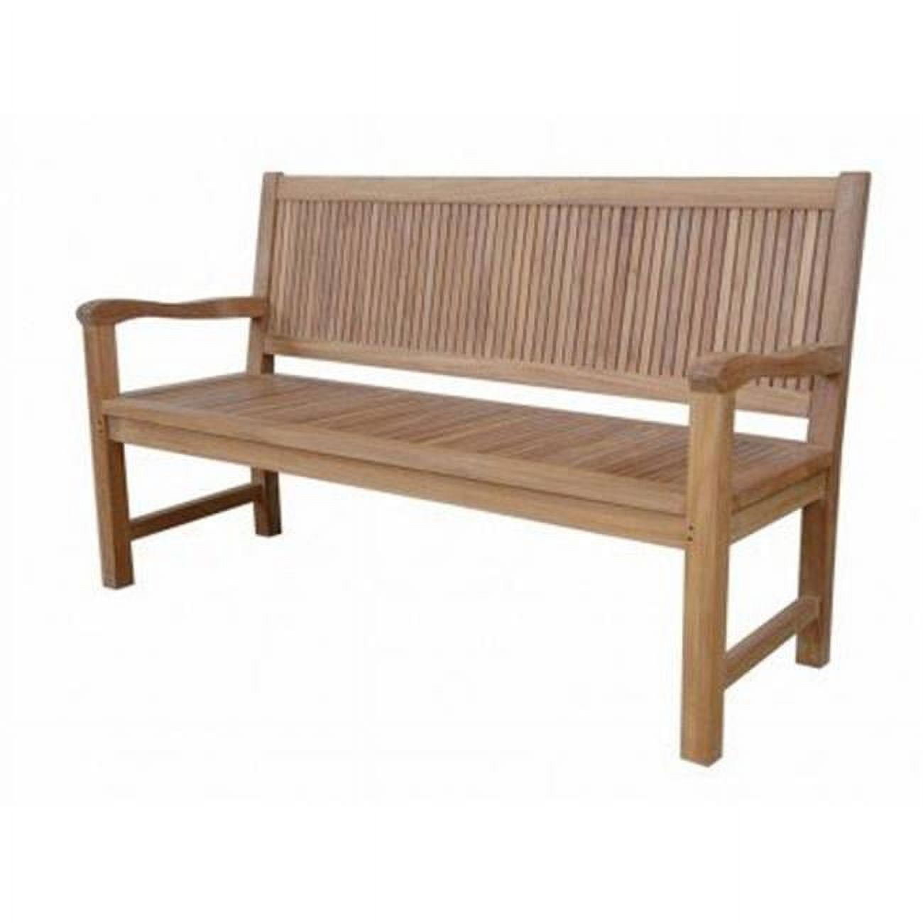 Chester 59'' Natural Teak Outdoor Bench