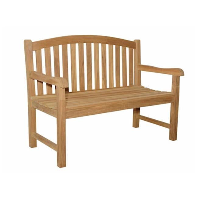 Chelsea Natural Teak 2-Seater Outdoor Bench