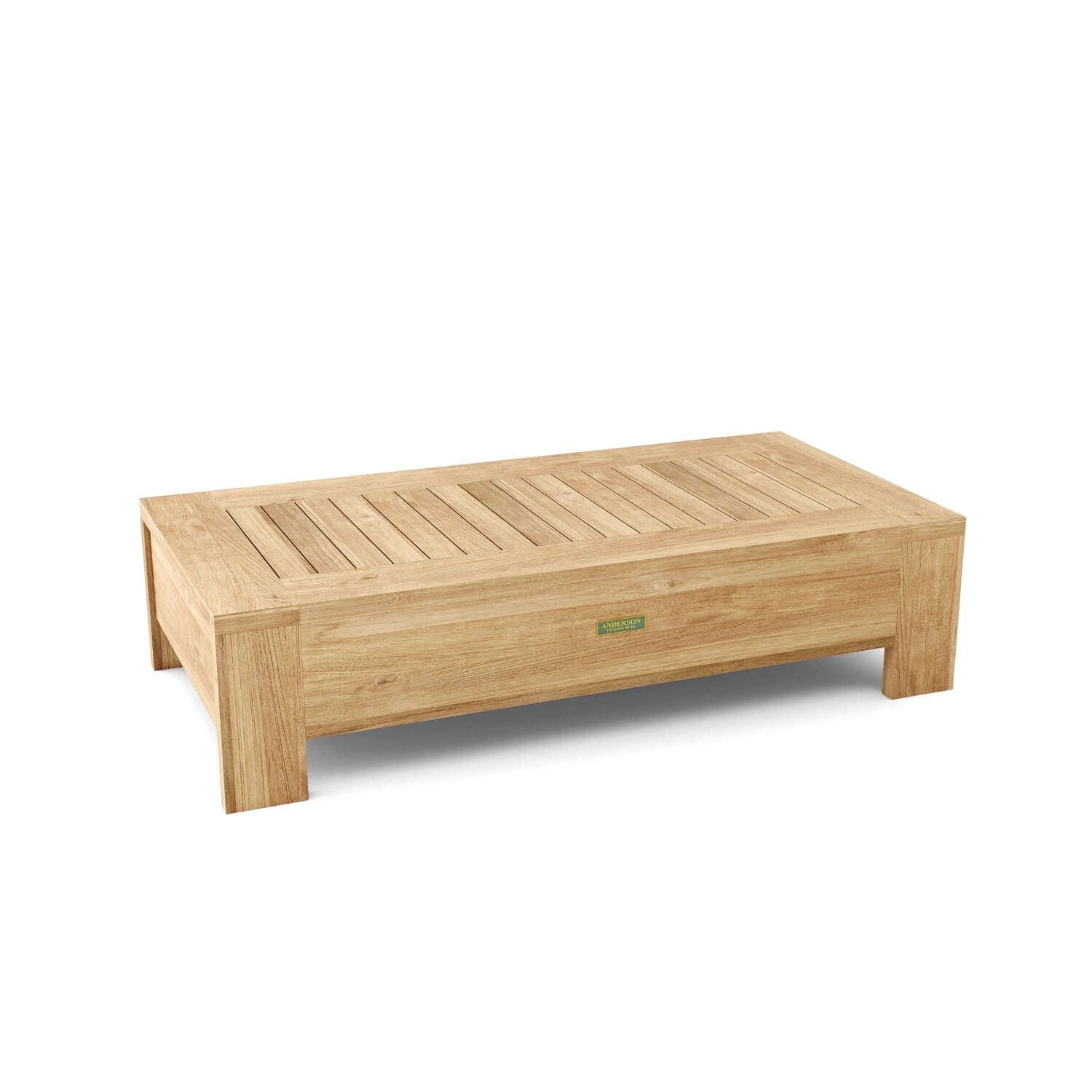 Madera Natural Teak Rectangular Outdoor Coffee Table