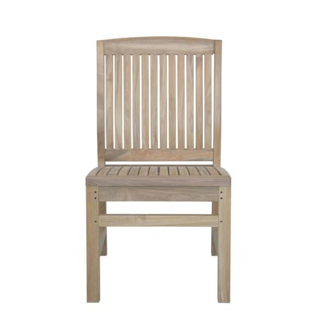 Sahara Natural Teak Armless Outdoor Dining Chair