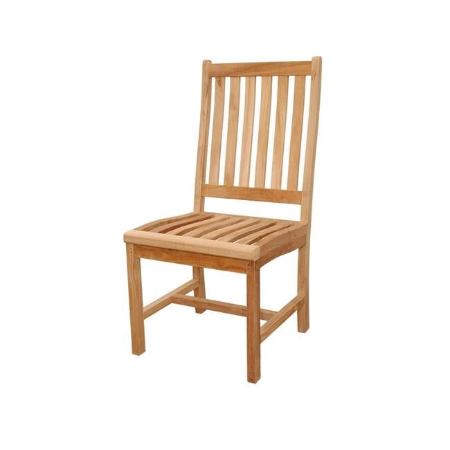 Wilshire Natural Teak Armless Outdoor Dining Chair