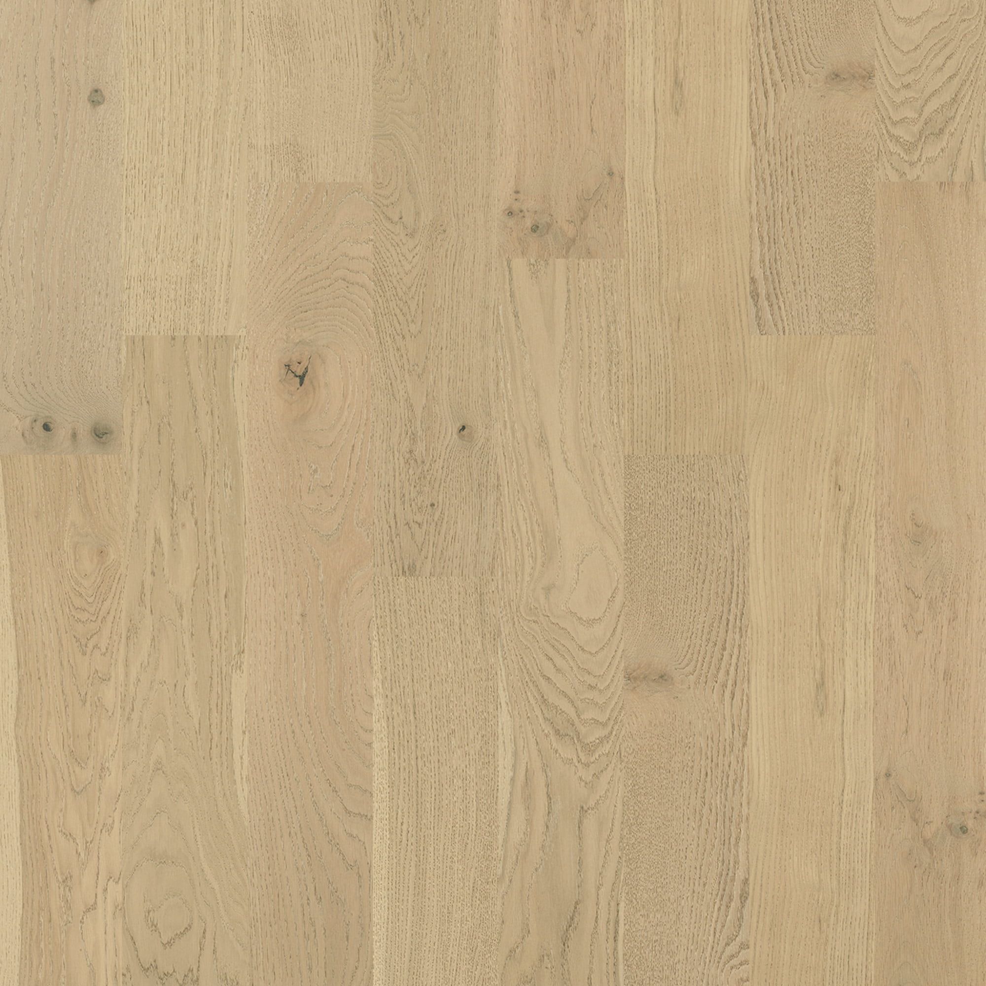 Noble Hall 7" Wide Wire Brushed White Oak Hardwood Plank
